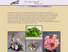 Tablet Screenshot of maryjanedougallflowers.com